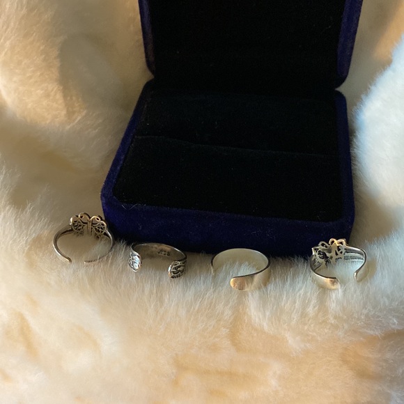 Set of 4 midi/ toe rings - Picture 6 of 8